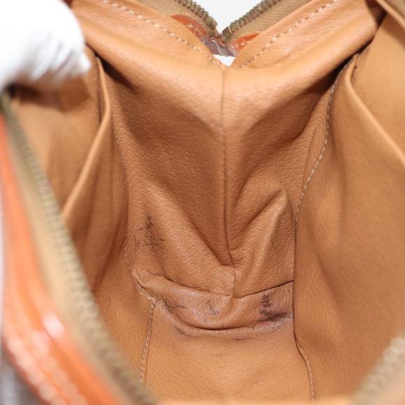 CELINE Macadam Canvas Pouch PVC Brown Auth yk14120 - Picture 10 of 16